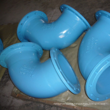 factory supply ductile iron pipe fittings double flange bend 90/45/22.5/11.25 degree  FBE Coating